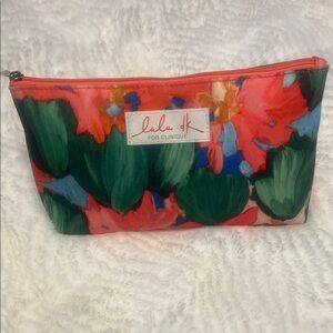 Lulu K Floral Cosmetic Bag